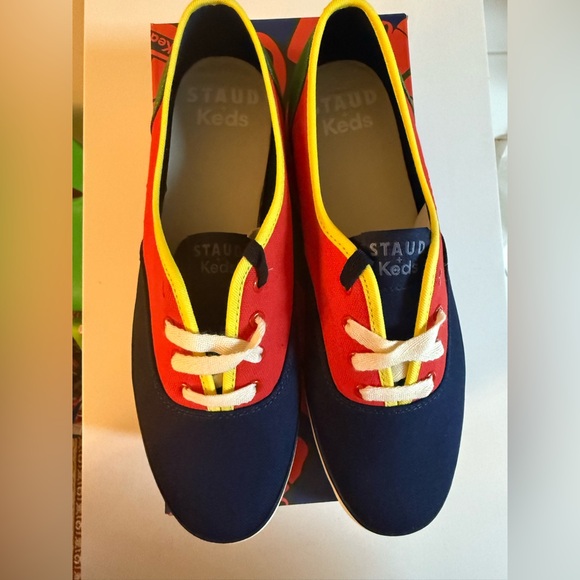 Keds x Staud - Champion Canvas Multi Low Top Sneakers - Picture 4 of 8